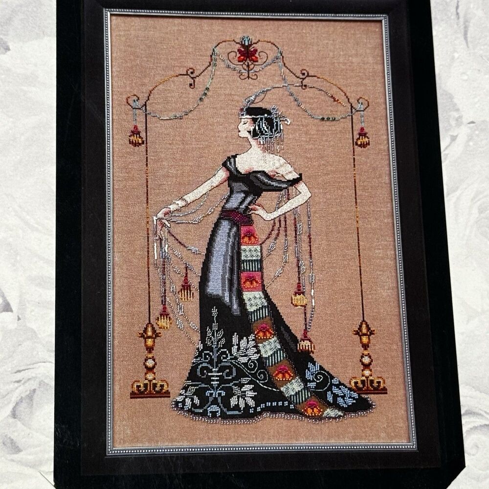 At The Met Cross Stitch Chart by Mirabilia MD135 Nora Corbet Art Deco Nouveau